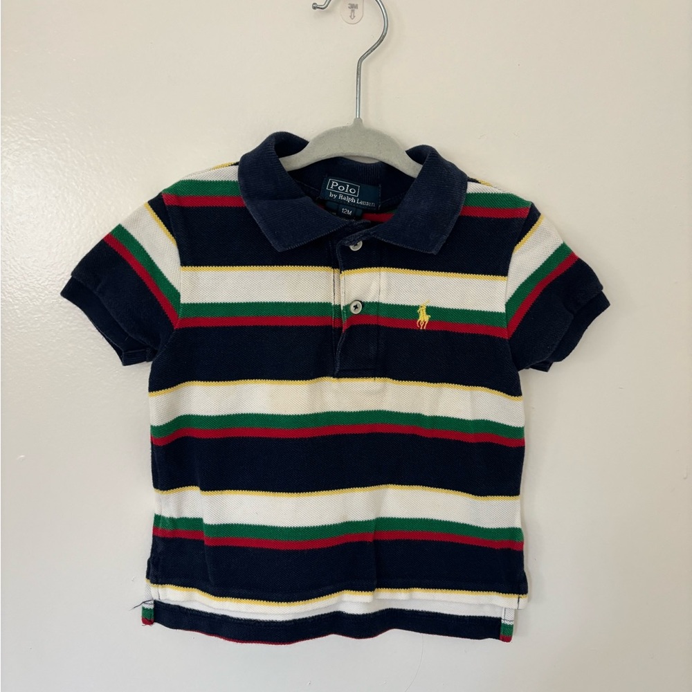 Striped collared shirt